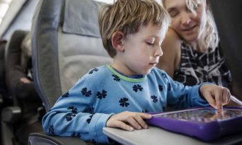 How do I entertain my kids on a plane?